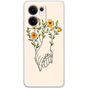 Чохол BoxFace OPPO Reno 13 FS 5G Flower Hands