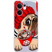 Прозорий чохол BoxFace OPPO Reno 13 FS 5G Winter Puggy