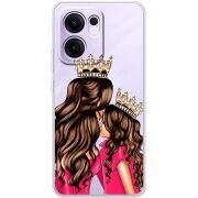 Прозорий чохол BoxFace OPPO Reno 13 FS 5G Queen and Princess