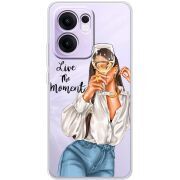 Прозорий чохол BoxFace OPPO Reno 13 FS 5G Live The Moment