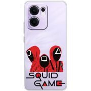 Прозорий чохол BoxFace OPPO Reno 13 FS 5G siquid game люди в красном