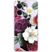 Прозорий чохол BoxFace OPPO Reno 13 FS 5G Floral Dark Dreams