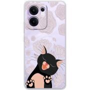 Прозорий чохол BoxFace OPPO Reno 13 FS 5G Meow