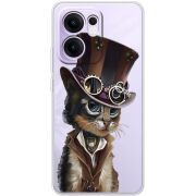 Прозорий чохол BoxFace OPPO Reno 13 FS 5G Steampunk Cat
