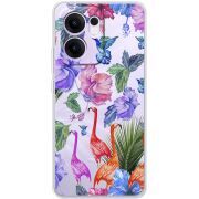 Прозорий чохол BoxFace OPPO Reno 13 FS 5G Flamingo