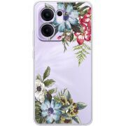 Прозорий чохол BoxFace OPPO Reno 13 FS 5G Floral