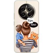 Прозорий чохол BoxFace Realme 12 4G Super Mama and Son