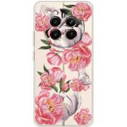 Прозорий чохол BoxFace Realme 12 4G Peony Watercolor Style