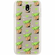 Прозрачный чехол Uprint Samsung J730 Galaxy J7 2017 Pattern Baby Yoda