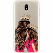 Прозрачный чехол Uprint Samsung J730 Galaxy J7 2017 Queen and Princess
