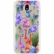 Прозрачный чехол Uprint Samsung J730 Galaxy J7 2017 Flamingo
