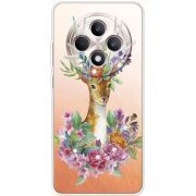 Чохол зі стразами OPPO Reno 12 FS Deer with flowers