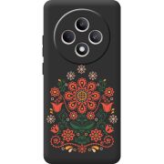 Чорний чохол BoxFace OPPO Reno 12 FS Ukrainian Ornament