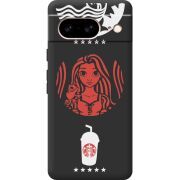 Черный чехол BoxFace Google Pixel 7 RedWhite Coffee