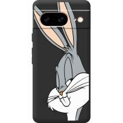 Черный чехол BoxFace Google Pixel 7 Lucky Rabbit