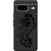Черный чехол BoxFace Google Pixel 7 Snake