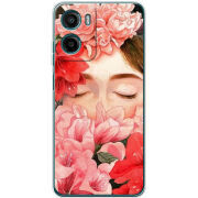 Чохол BoxFace Motorola G05 Girl in Flowers