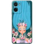 Прозорий чохол BoxFace Motorola G05 Blue Hair
