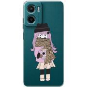 Прозорий чохол BoxFace Motorola G05 Winter Morning Girl