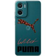Прозорий чохол BoxFace Motorola G05 Wild Cat