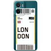 Прозорий чохол BoxFace Motorola G05 Ticket London