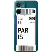 Прозорий чохол BoxFace Motorola G05 Ticket Paris