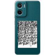 Прозорий чохол BoxFace Motorola G05 Blah Blah