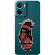Прозорий чохол BoxFace Motorola G05 Нападение Титана