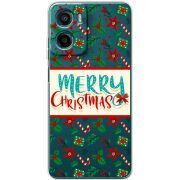 Прозорий чохол BoxFace Motorola G05 Vintage Christmas Pattern