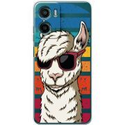 Прозорий чохол BoxFace Motorola G05 Стильна Лама
