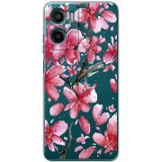 Прозорий чохол BoxFace Motorola G05 Pink Magnolia