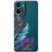 Прозорий чохол BoxFace Motorola G05 Feathers