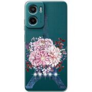 Чохол зі стразами Motorola G05 Eiffel Tower