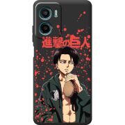 Чорний чохол BoxFace Motorola G05 Атака Титанов Леви