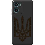 Чорний чохол BoxFace Motorola G05 Ukrainian Trident