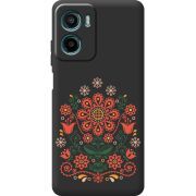 Чорний чохол BoxFace Motorola G05 Ukrainian Ornament