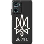 Чорний чохол BoxFace Motorola G05 Тризуб монограмма ukraine