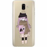 Прозрачный чехол Uprint Samsung J810 Galaxy J8 2018 Winter Morning Girl