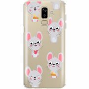 Прозрачный чехол Uprint Samsung J810 Galaxy J8 2018 с 3D-глазками Mouse