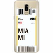 Прозрачный чехол Uprint Samsung J810 Galaxy J8 2018 Ticket Miami