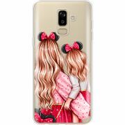 Прозрачный чехол Uprint Samsung J810 Galaxy J8 2018 Mouse Girls