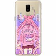Прозрачный чехол Uprint Samsung J810 Galaxy J8 2018 Wiked Lady