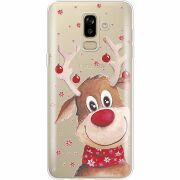 Прозрачный чехол Uprint Samsung J810 Galaxy J8 2018 Winter Deer