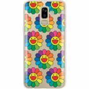 Прозрачный чехол Uprint Samsung J810 Galaxy J8 2018 Hippie Flowers