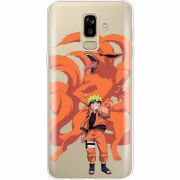 Прозрачный чехол Uprint Samsung J810 Galaxy J8 2018 Naruto and Kurama