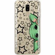 Прозрачный чехол Uprint Samsung J810 Galaxy J8 2018 Baby Yoda
