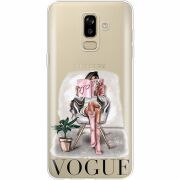 Прозрачный чехол Uprint Samsung J810 Galaxy J8 2018 VOGUE