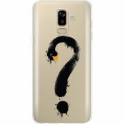 Прозрачный чехол Uprint Samsung J810 Galaxy J8 2018 Swan question