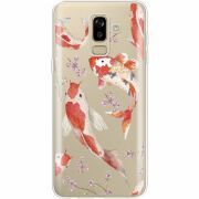 Прозрачный чехол Uprint Samsung J810 Galaxy J8 2018 Japanese Koi Fish