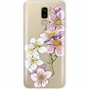 Прозрачный чехол Uprint Samsung J810 Galaxy J8 2018 Cherry Blossom